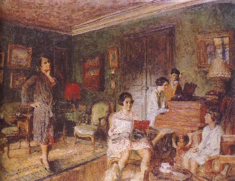 Edouard Vuillard Mrs Olga with her children Norge oil painting art
